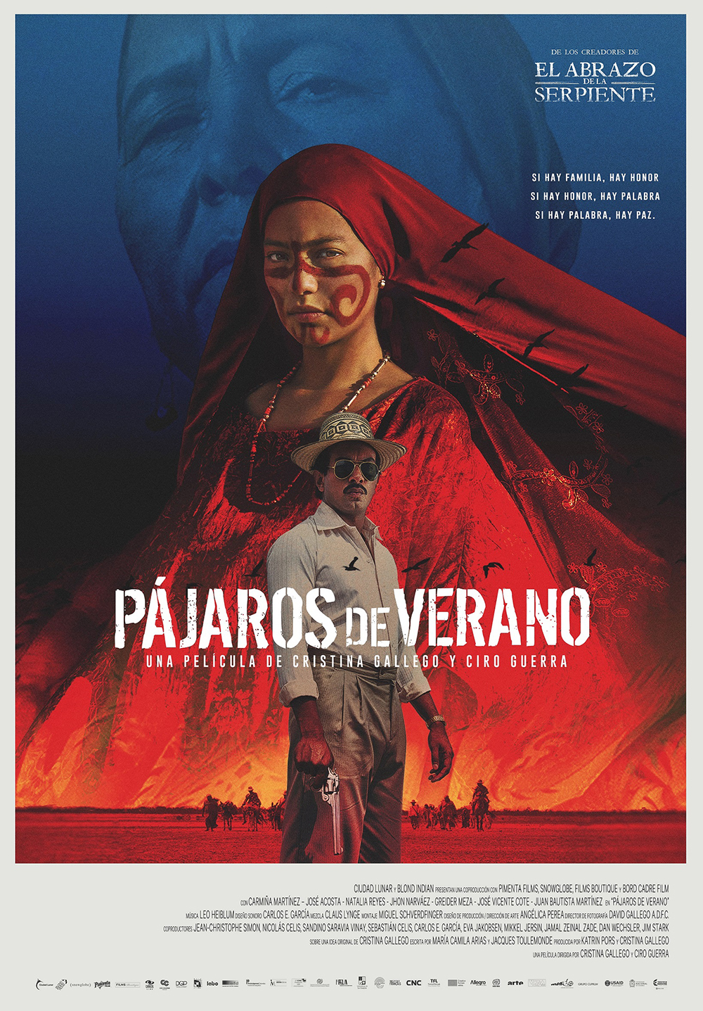 poster de pájaros de verano